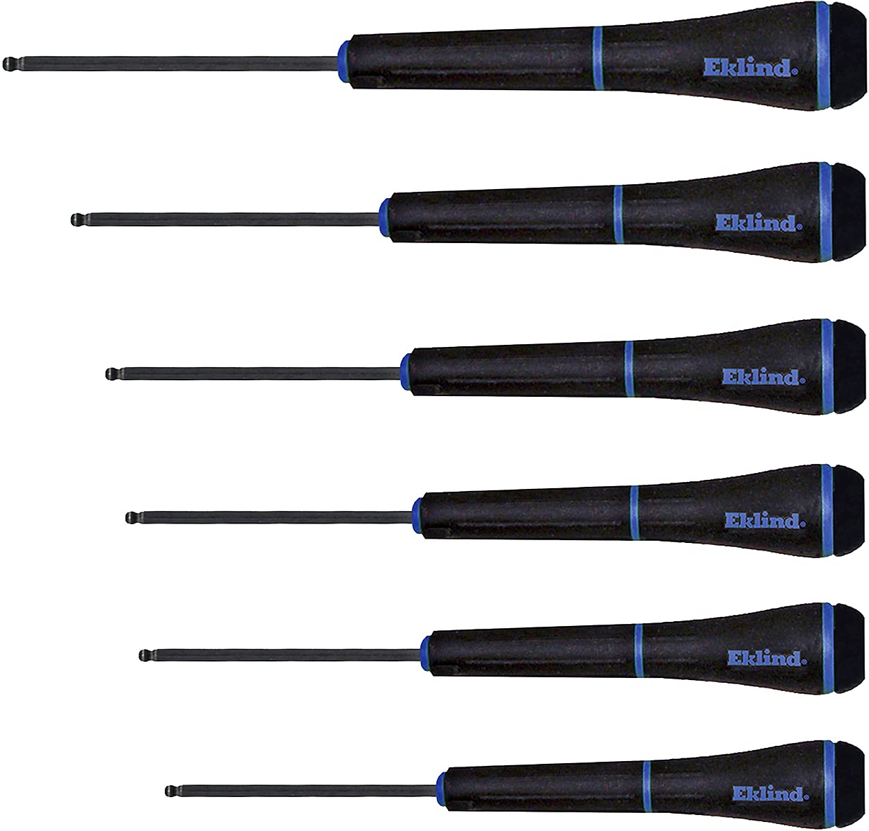 EKLIND 92600 PSD Ball-Hex Precision Screwdriver Set - 6pc, Metric Sizes 1.3-4